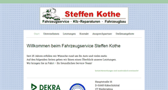 Desktop Screenshot of fahrzeugservice-kothe.de