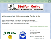 Tablet Screenshot of fahrzeugservice-kothe.de